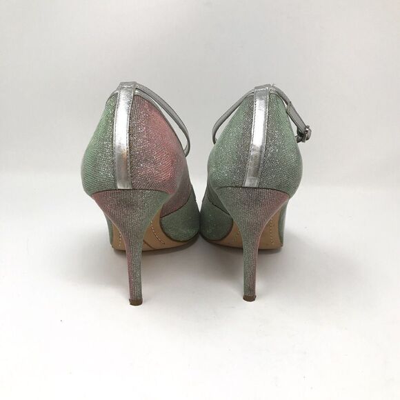 Vince Camuto Womens Size 10 B Iridescent Ankle Strap Dress Pumps Heels - Picture 5 of 9